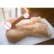 New Arrival 3D Solid TPE Dildo and Anal Sex Strong Half Body sex doll with pussy silicone pussy for women by automatic woman